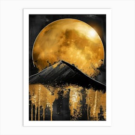 Golden Moon Art Print