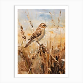 Bird Painting Sparrow 6 Art Print