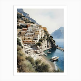 Summer In Positano Painting (26) 1 Art Print