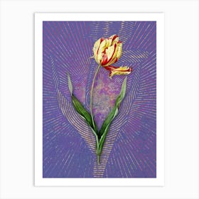 Vintage Didier's Tulip Botanical Illustration on Veri Peri n.0114 Art Print