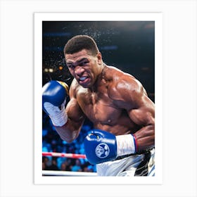 Boxer Boxing In The Ring Art Print