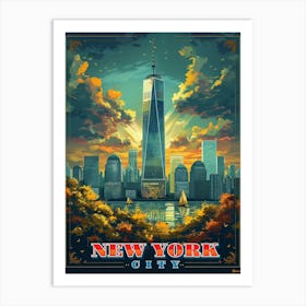 New York Travel Poster Art Print