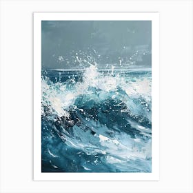 Sea Crashing Art Print