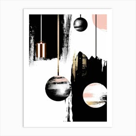 Abstract - Black And Gold 1 Art Print