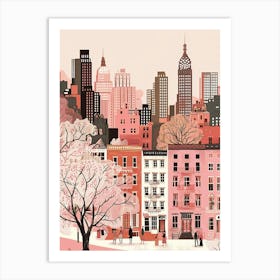 Spring in New York city Art Print