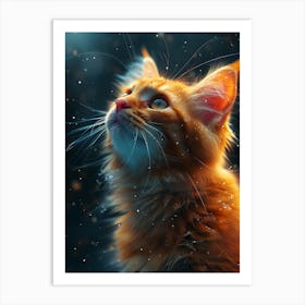 Cat In The Sky Art Print