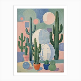 Cactus Party no2 Art Print