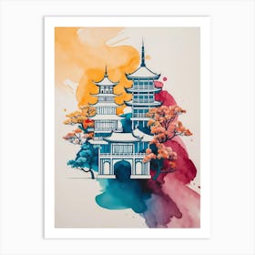 Asian Pagoda 6 Art Print