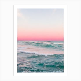 Flynns Beach, Australia Pink Photography 1 Art Print