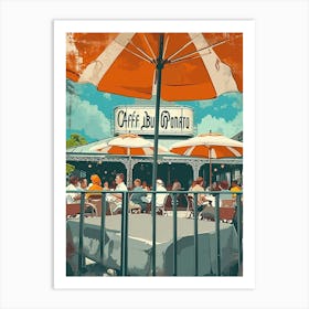 Cafe Du Monde Retro Pop Art 1 Art Print