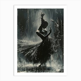 Dancer In The Rain Art Print