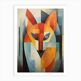 Fox Abstract Pop Art 1 Art Print