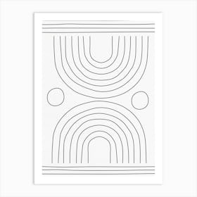 Shapes and Lines - 03 Art Print