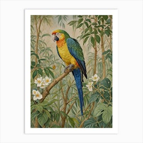 Parrot In The Jungle no1 Art Print