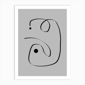 Abstract Line Painting Art #1 Art Print