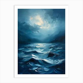 Ocean At Night Art Print