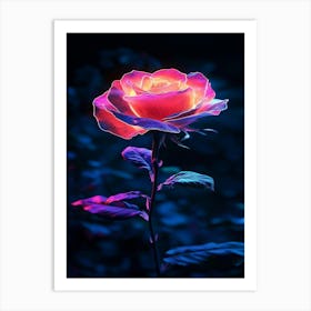 Rose In The Dark 2 Art Print