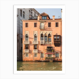 Venice Architecture And Golden Light Art Print