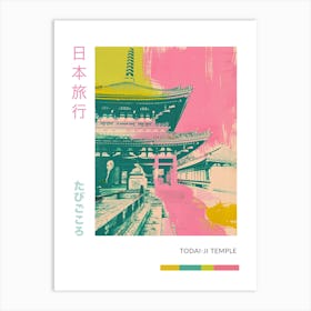 Todai Ji Temple Duotone Silkscreen 1 Art Print