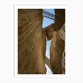 Mascarat Canyon rock formation and bridge Art Print