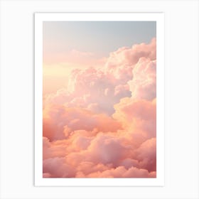 Pink Clouds In The Sky Art Print