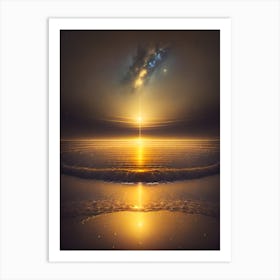 Sunrise Over The Ocean Art Print