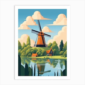 Netherlands 1 Travel Illustration Art Print