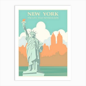 New York City Never Sleeps Art Print