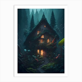 House In The Forest Art Print