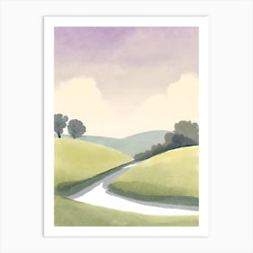 Road In The Countryside 1 Art Print