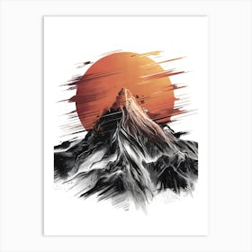 A Strikingly Beautiful And Dynamic Illustration. Art Print