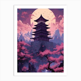 Asian Pagoda 1 Art Print