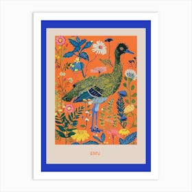 Spring Birds Poster Emu 2 Art Print