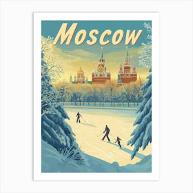 Aihrgdesign A Mid Century Modern Travel Poster For Moscow Sho 06c35a93 8e1e 45db 9ea2 0daf505c49aa 3 Art Print