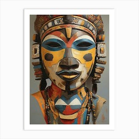 African Mask 1 Art Print