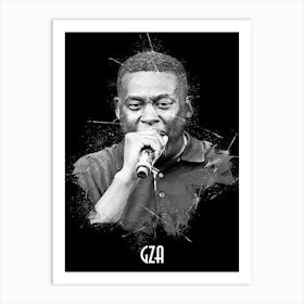 Gza Rapper Portrait Art Print