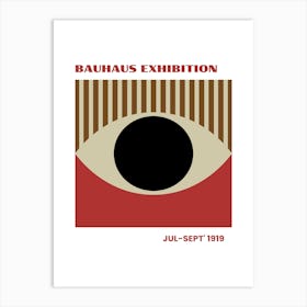 Bauhaus Red Exhibition 1 Art Print