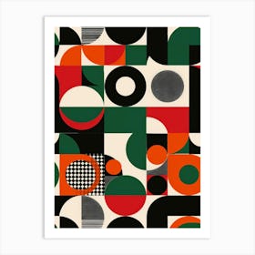 Abstract Geometric Pattern 7 Art Print