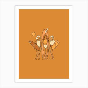 Girl Gang Yellow  - Tropicool Studio Art Print