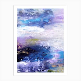 Shore Landscape Abstract Painting Art Print