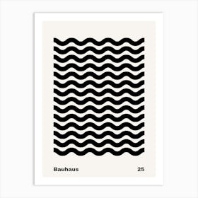 Geometric Bauhaus Poster B&W 25 Art Print