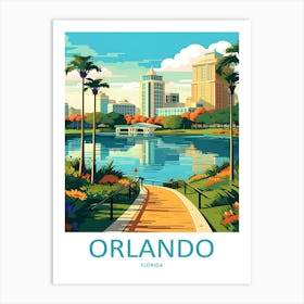 Florida Orlando Travel 1 Art Print