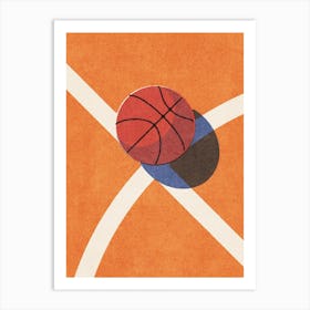 BALLS Basketball - indoor II Art Print