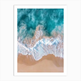 Aerial View Of A Beach 34 Art Print