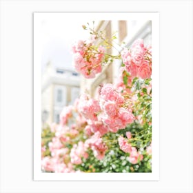 Peach Spring Blooms Art Print