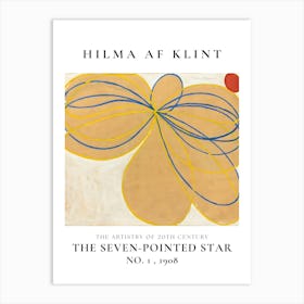 Hilma Af Klint Seven Pointed Star Art Print