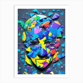 Shattered Face Art Print