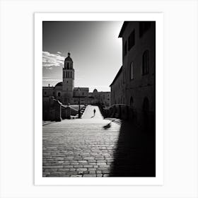 Urbino, Italy,  Black And White Analogue Photography  2 Art Print
