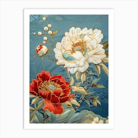 Chinese Peonies 3 Art Print