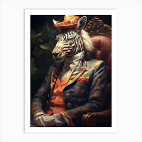 Zebra 4 Art Print